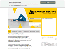 Tablet Screenshot of magnumheating.com